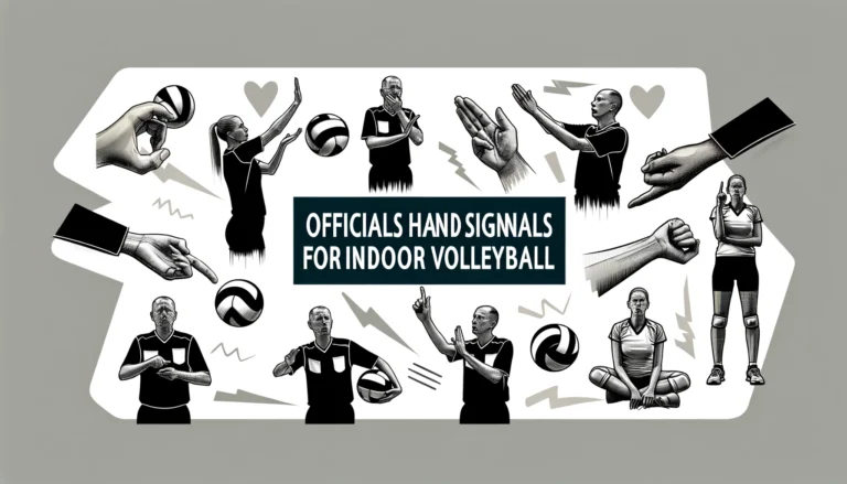 Officials Hand Signals for Indoor Volleyball