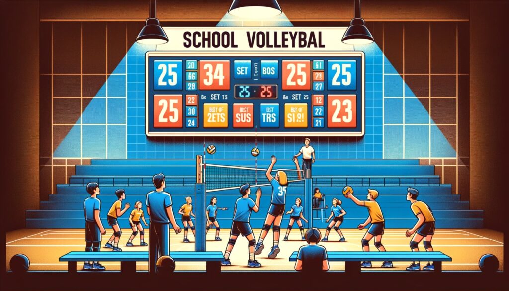 how many sets in volleyball