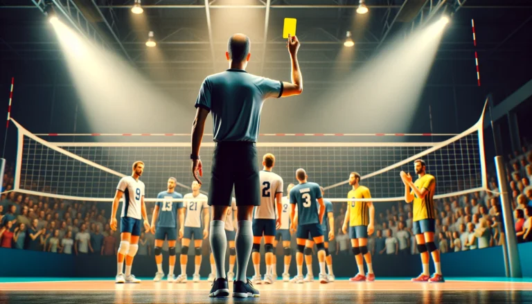 What is Yellow card in volleyball?